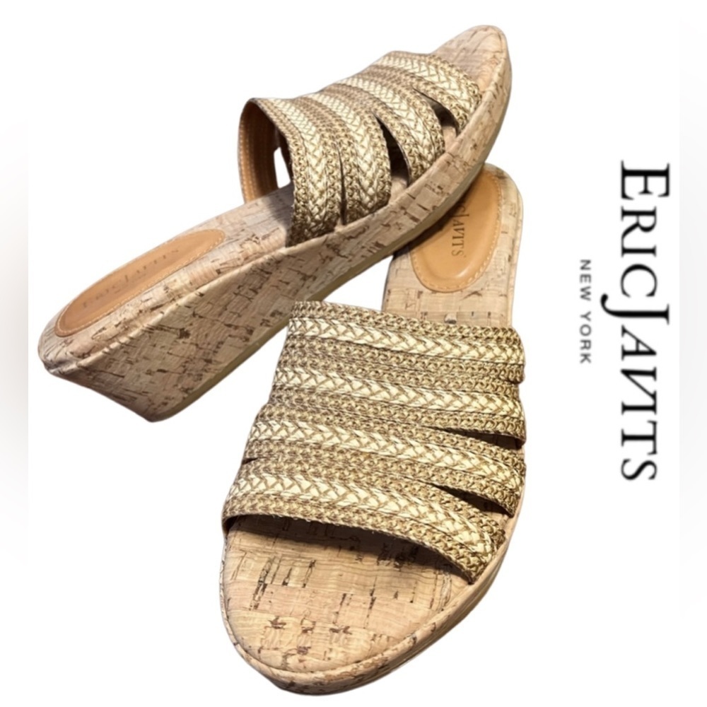 Eric Javitz New York  • Natural Braid Cork Wedge
Slide Sandals "Squish-Bet" 7S